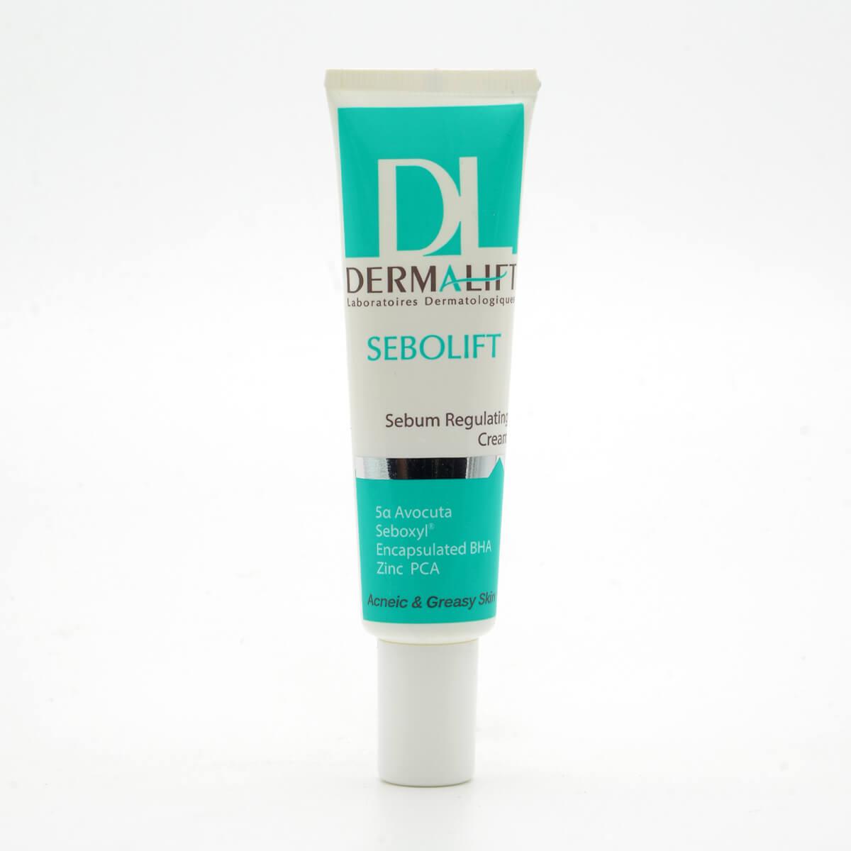 کرم کنترل کننده چربی سبولیفت پوست چرب و جوشدار - DermaLift SeboLift Sebum Regulating Cream Acneic Greasy Skin 30 ml