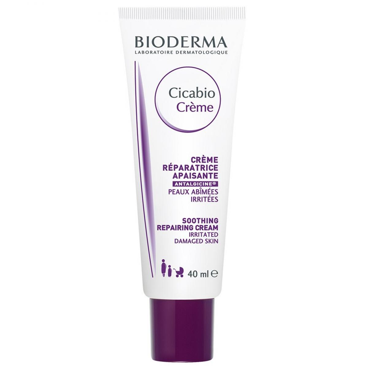 کرم ترمیم کننده و تسکین دهنده سیکابیو - Bioderma Cicabio Soothing Repairing Cream 40ml