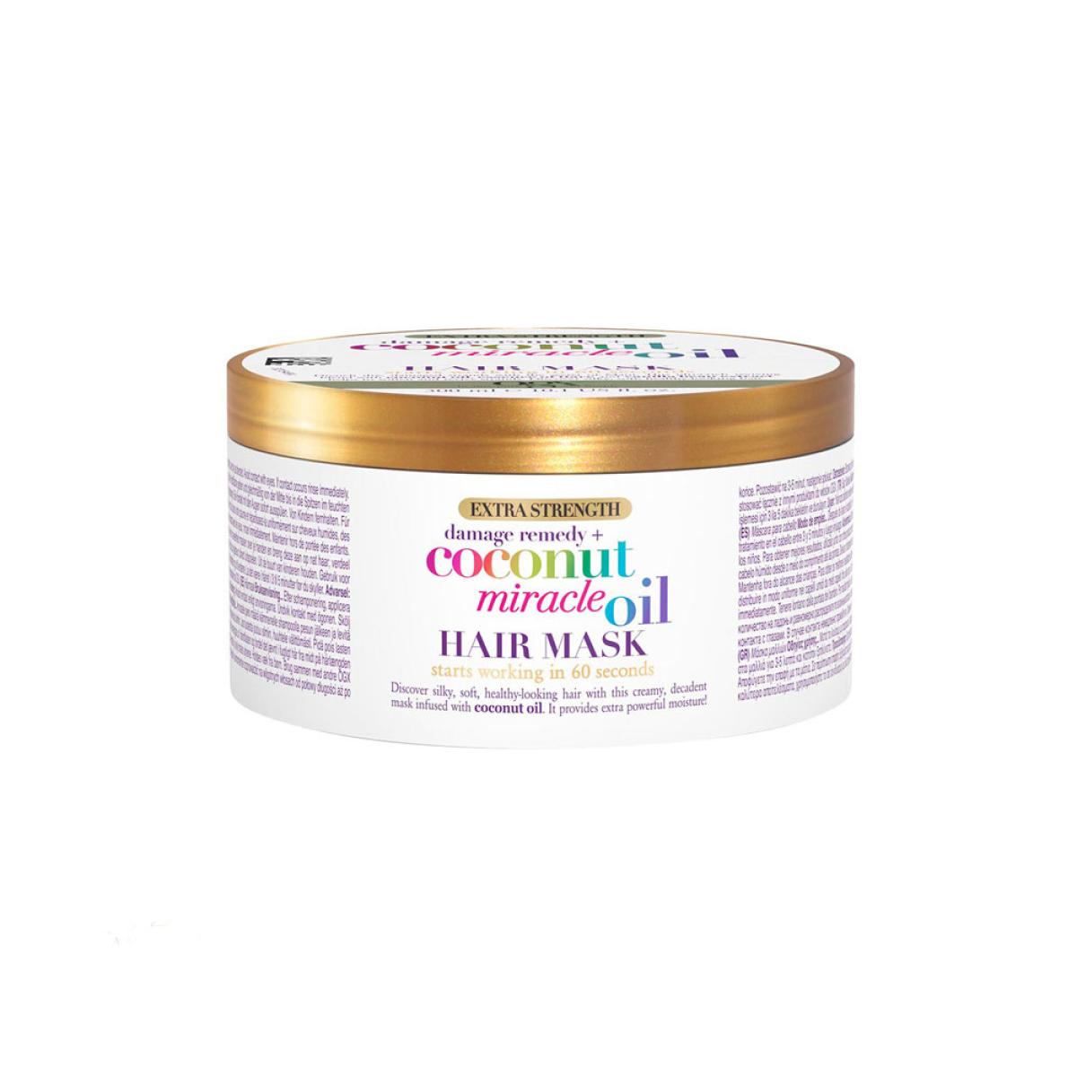 ماسک مو ترمیم کننده روغن نارگیل - coconut miracle oil hair mask