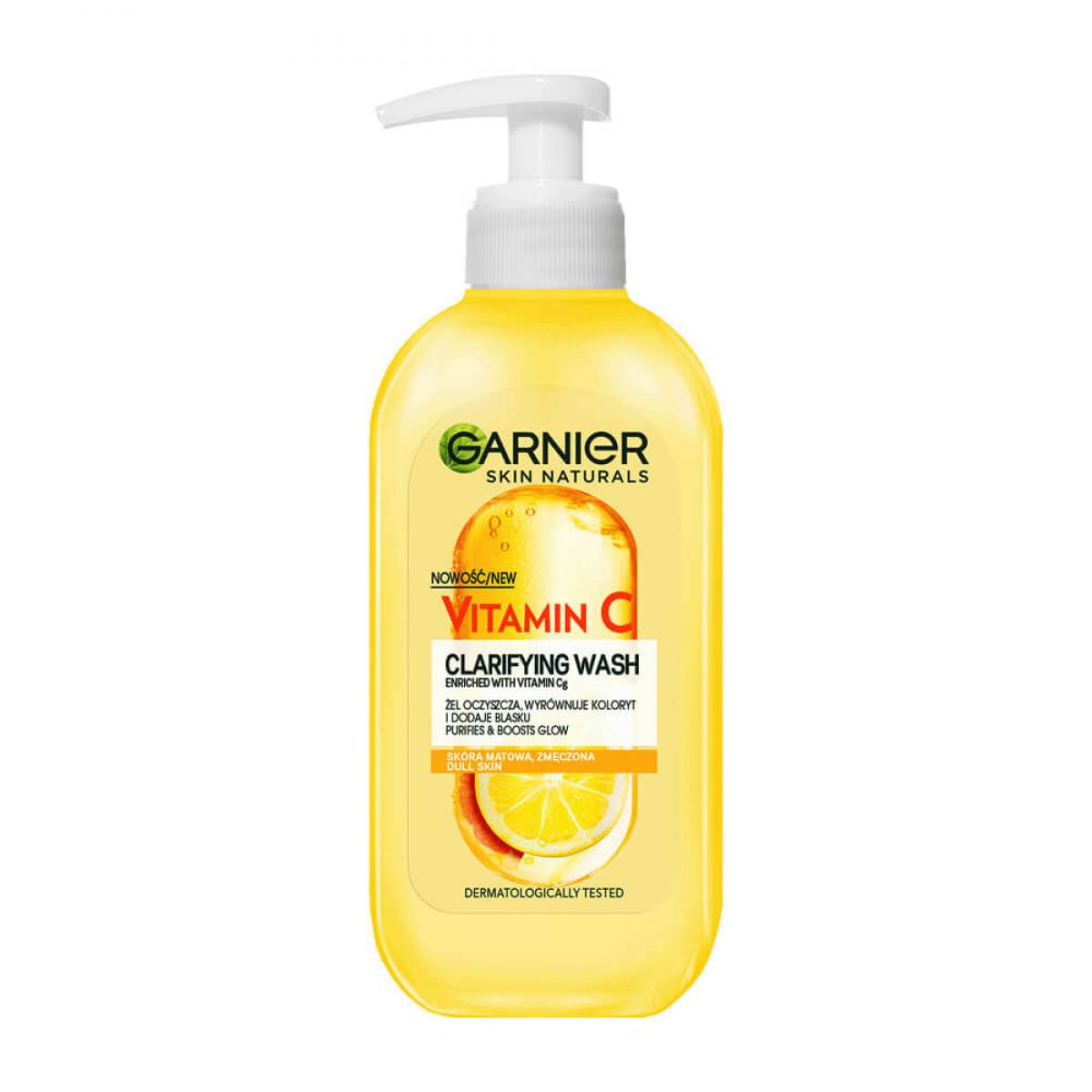 ژل شستشوی صورت ویتامین سی  - Garnier vitamin C face wash gel