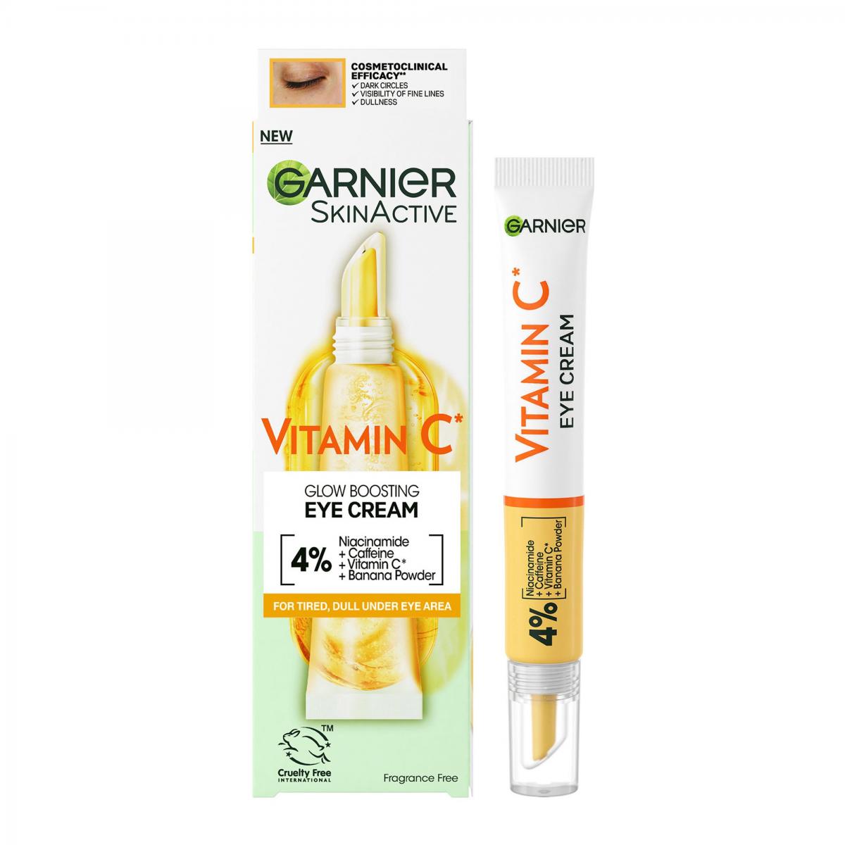 کرم دور چشم ویتامین سی - Garnier Vitamin C Bright Lightening Eye Cream