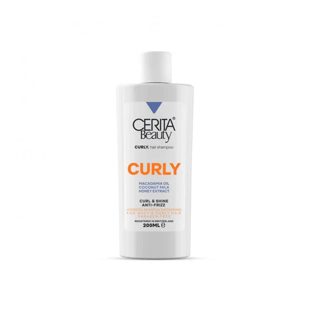 شامپو مناسب موهای فر - Cerita Beauty Curly Shampoo 200 Ml
