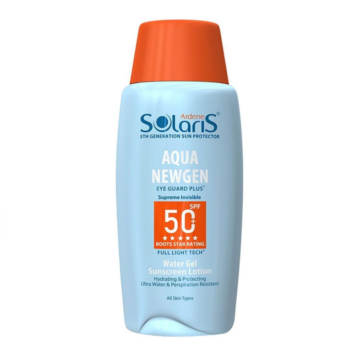 ضد آفتاب آبرسان آکوا نیوژن +SPF 50 سولاریس -  Aqua NEWGEN SOLARIS +SPF 50 100ml