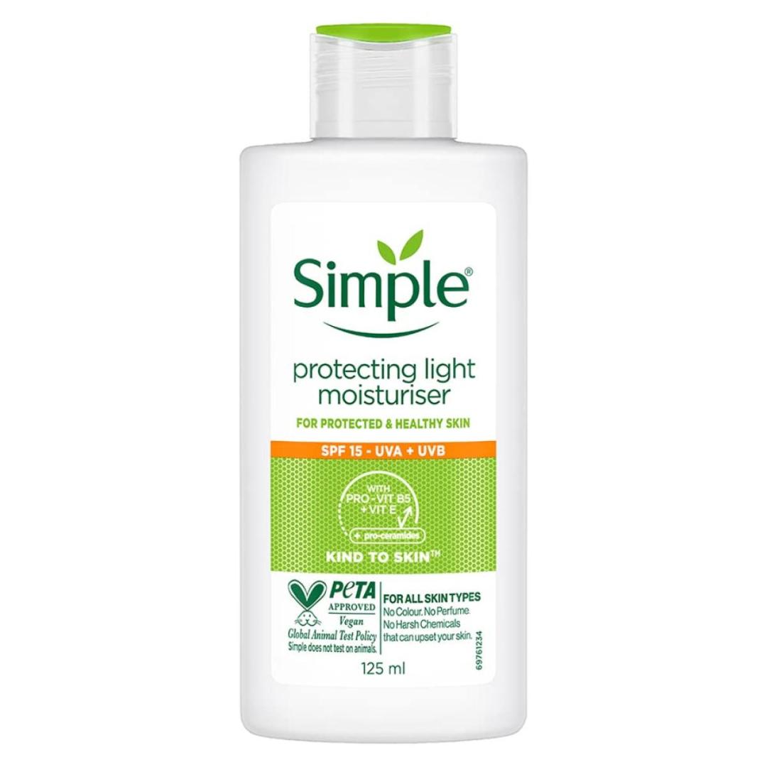 کرم آبرسان و مرطوب کننده لایت حاوی SPF 15 سیمپل