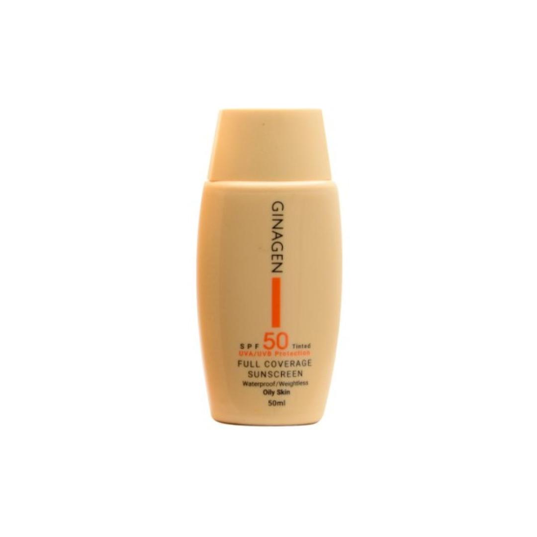 کرم ضد آفتاب پوست چرب رنگی spf50 ژیناژن